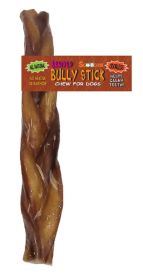 9 Inch Braided Bully Stick with Scoochie Cigar Band/UPC