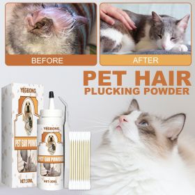 Pet ear hair plucking powder clean ear wax dog bichon