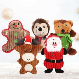 Christmas Bite-resistant Plush Pets Santa Claus Teeth Cleaning Training Puppy Chewing Toy