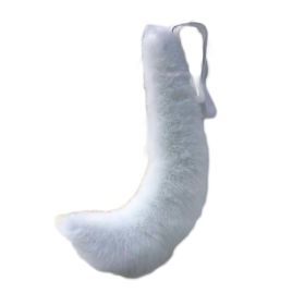 White Plush Tail Cosplay Wolf Dog Fox Tail Pluffy  Costume