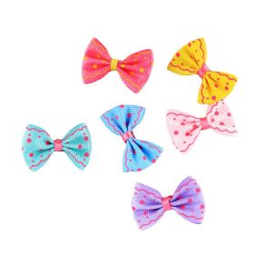 4pcs Pet Hairpins; Dog Hair Bows with Clips; Adorable Hair Clip
