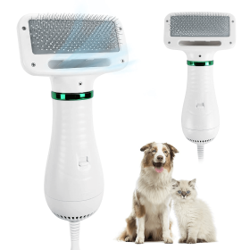 Pet hair comb hair dryer 2 and 1 pet supplies Pet hair Dryer with Slicker Brush; pet grooming