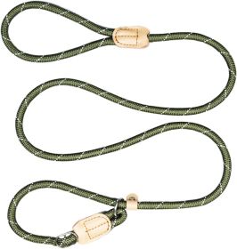 Leash Durable Slip Training Lead Heavy Duty 6 FT Comfortable Strong Reflective Rope Slip Leash