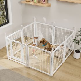 Dog Playpen 8 Panels 24" Height Heavy Duty Indoor Outdoor Foldable
