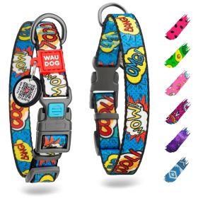 Nylon Dog Collar Adjustable Breakaway Durable Plastic Buckle 9-16 inch Neck x 4/5 inch