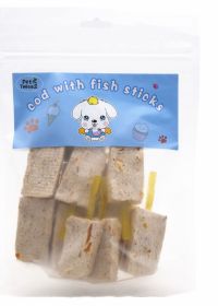 Dog Treats Cod with Fish Sticks Natural Chew Treats Best Twists for Training
