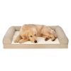Plush & Performance Linen Orthopedic Sofa Pet Bed