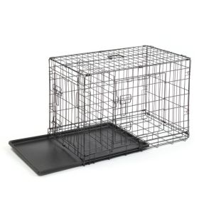 30" Kennel Dog Folding Steel Crate Wire Metal