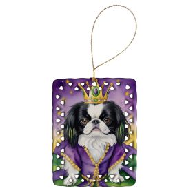 Japanese Chin King of Mardi Gras Porcelain Ornament Christmas Tree Decoration