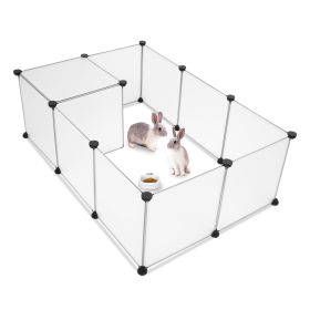 Playpen, Portable Large Plastic Yard Fence Small Animals, Puppy Kennel Crate Fence Tent
