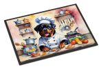 NEW Rottweiler The Chef Doormat Front Door Mat Indoor Outdoor Rugs for Entryway, Non Slip Washable Low Pile, 18H X 27W