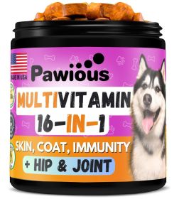 Dog Multivitamin Chewable with Glucosamine 16 in 1 Dog Vitamins and Supplements Senior and Puppy