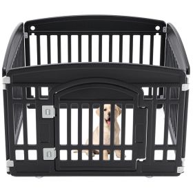 Dog Playpen Adjustable Folding Portable Fence for Indoor Outdoor