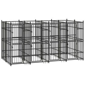 Outdoor Dog Kennel Steel 79.3 ft
