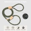 Leash Durable Slip Training Lead Heavy Duty 6 FT Comfortable Strong Reflective Rope Slip Leash