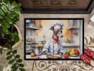 NEW Italian Greyhound The Chef Doormat Front Door Mat Indoor Outdoor Rugs for Entryway, Non Slip Washable Low Pile, 18H X 27W