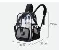 Transparent Pet Backpack Carrier for Small Dog Kittens Breathable Mesh Window Travel Carrier Bag Weight up to 10lbs for Puppy Kitty Travel