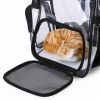 Transparent Pet Backpack Carrier for Small Dog Kittens Breathable Mesh Window Travel Carrier Bag Weight up to 10lbs for Puppy Kitty Travel