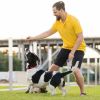 Ultrasonic Anti Barking Device Rechargeable Handheld Barking Deterrent with 4 Modes LED Flashlight