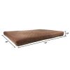 Waterproof Memory Foam Pet Bed- Indoor/Outdoor Water-Resistant Non-Slip Bottom Washable 44 x 35