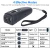 Ultrasonic Anti Barking Device Rechargeable Handheld Barking Deterrent with 4 Modes LED Flashlight