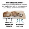Plush & Performance Linen Orthopedic Sofa Pet Bed