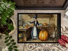 NEW Italian Greyhound Fall Kitchen Pumpkins Doormat Front Door Mat Indoor Outdoor Rugs for Entryway, Non Slip Washable Low Pile, 18H X 27W