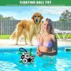 Dog Football Interactive Toy Ball, Durable with Grab Ring, Christmas Dog Water