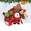 Christmas Bite-resistant Plush Pets Santa Claus Teeth Cleaning Training Puppy Chewing Toy