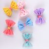 4pcs Pet Hairpins; Dog Hair Bows with Clips; Adorable Hair Clip