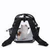 Transparent Pet Backpack Carrier for Small Dog Kittens Breathable Mesh Window Travel Carrier Bag Weight up to 10lbs for Puppy Kitty Travel