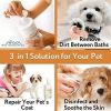 Wipes for Pet Grooming with Chlorhexidine and Silk Protein Cleaning