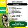 Dog Anti Itch Allergy Relief Chews Dry Itchy Skin Treatment with Probiotic Omega 3 Oil Immune Supplement