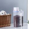 Pet Food Airtight Storage Container, Portable with Pour Spout Measuring Cup