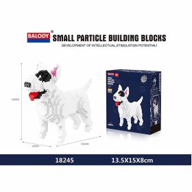 Cartoon Dog Building Blocks Mini Dachshund Model Toy (Color: 18245, size: With box)