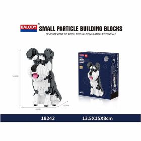 Cartoon Dog Building Blocks Mini Dachshund Model Toy (Color: 18242, size: With box)