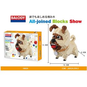 Cartoon Dog Building Blocks Mini Dachshund Model Toy (Color: 16024, size: With box)