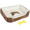 Dog Bed Soft Warm Fleece, Nest Sofa Bed Cushion Mat S Size