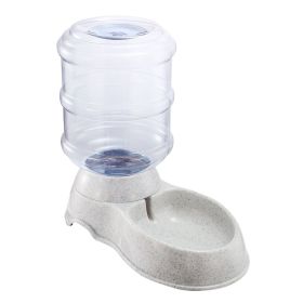 Pet Water Feeder Automatic 3.5L/1Gal (Color: Beige)