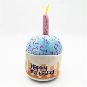 plush toys; pets gnawing bones; sounding toys; teeth cleaning; dog toys (colour: Cake)