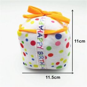 plush toys; pets gnawing bones; sounding toys; teeth cleaning; dog toys (colour: Gift box)