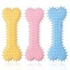 2pcs New dog grinding teeth biting toys Creamy scented with prickly flat bones