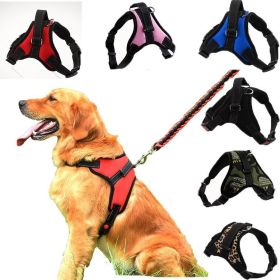Dog Chest Harness Medium and Large Dog (Color: Blue, size: S for 5-12kg)