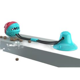 Dog toy molars sucker food leakage device vent chew resistant (Color: B Green)
