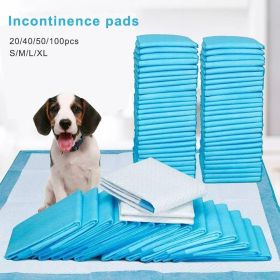 Pet Training 1 Bag Pads Super Absorbent Leak-proof Pee Pads (Metal Color: Blue, size: 50pcs 45x60cm)