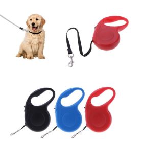 Durable Dog Leash Automatic Retractable Nylon (Color: Red, size: 3m)