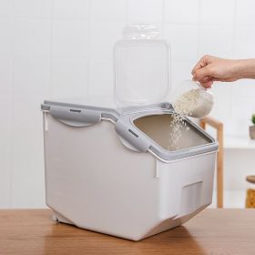 Pet Food Storage Box, Sealed and Moisture-Proof with Measuring Cup (size: 15kilos)
