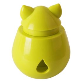 Food Leaking Toy Dog Interactive Puzzle Toy Bite Resistant Training Toy (Color: Green)