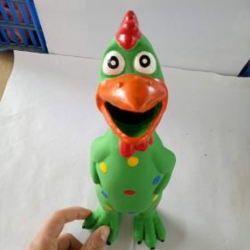 Dog Toys Screaming Chicken Squeeze Sound Toy - Bite Resistant Chew Toy (Color: Green)
