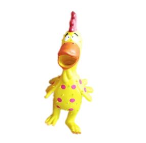 Dog Toys Screaming Chicken Squeeze Sound Toy - Bite Resistant Chew Toy (Color: Yellow)